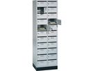 C+P Verteilerschrank 1950x620x500mm, 7035, 2x11 Fächer