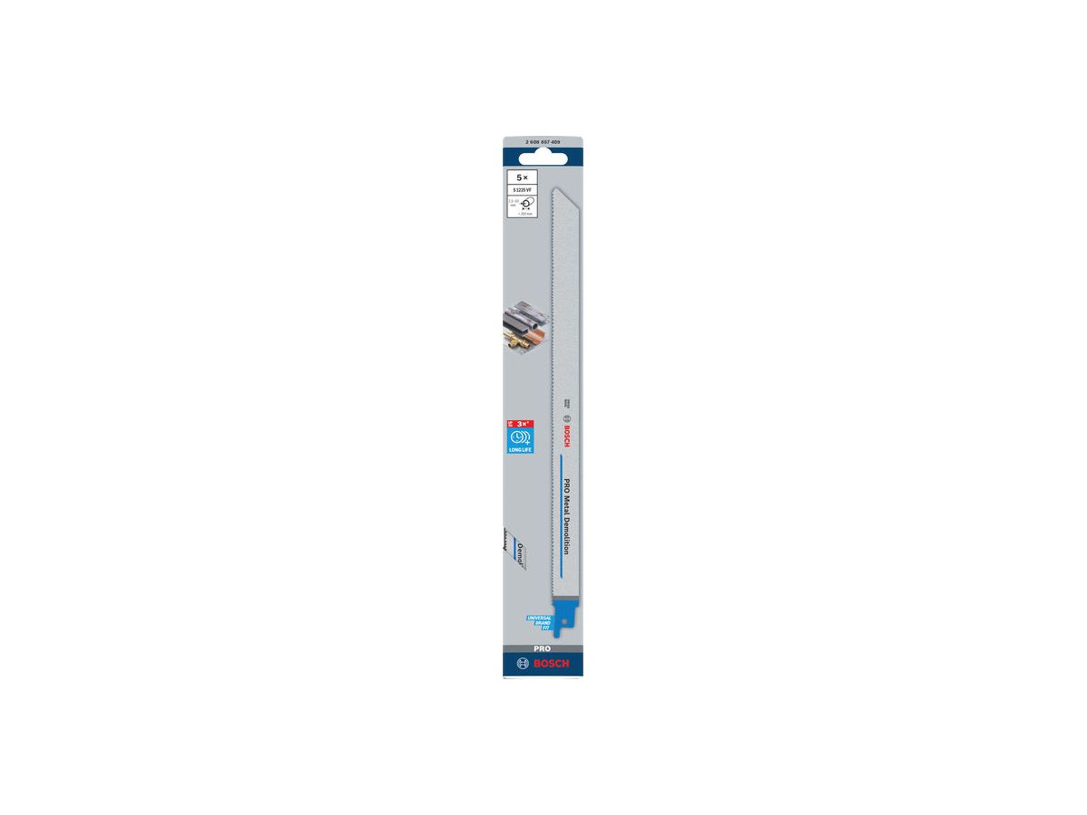 BOSCH Säbelsägeblatt S 1225 VF 300 x 1,1 mm 1,8 / 2,6 Zahnteilung