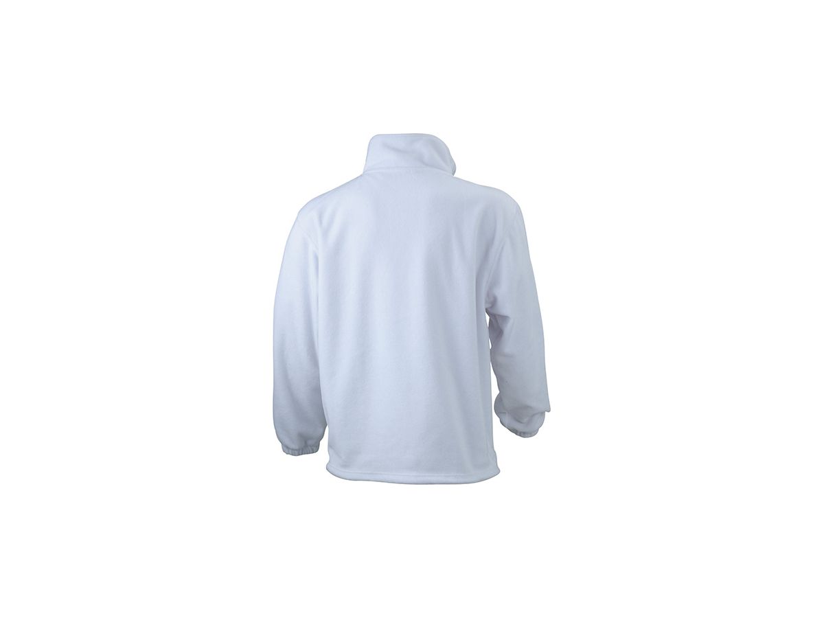 JN Half-Zip Fleece JN043 100%PES, white, Größe XL