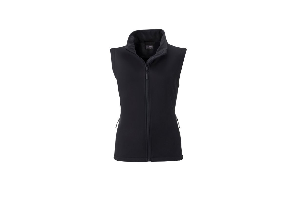 JN Ladies' Promo Softshell Vest JN1127 black/black, Größe XL