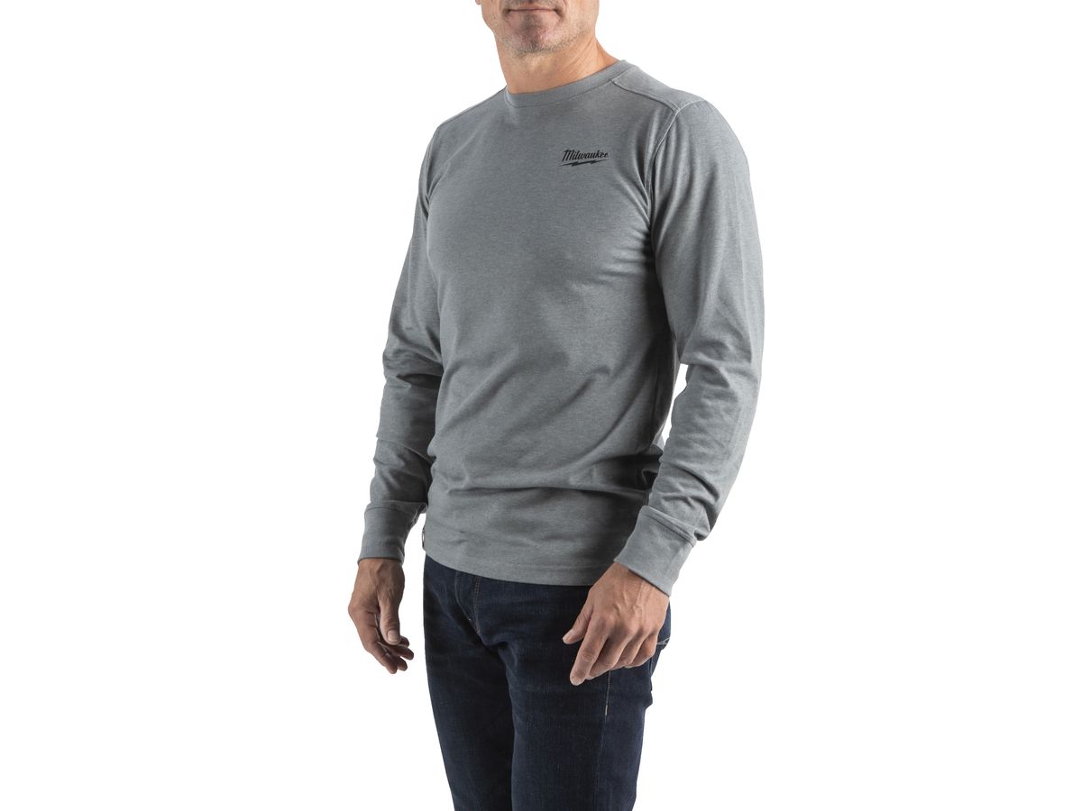 MILWAUKEE Hybrid Langarmshirt HTLSBL grau Gr. XL