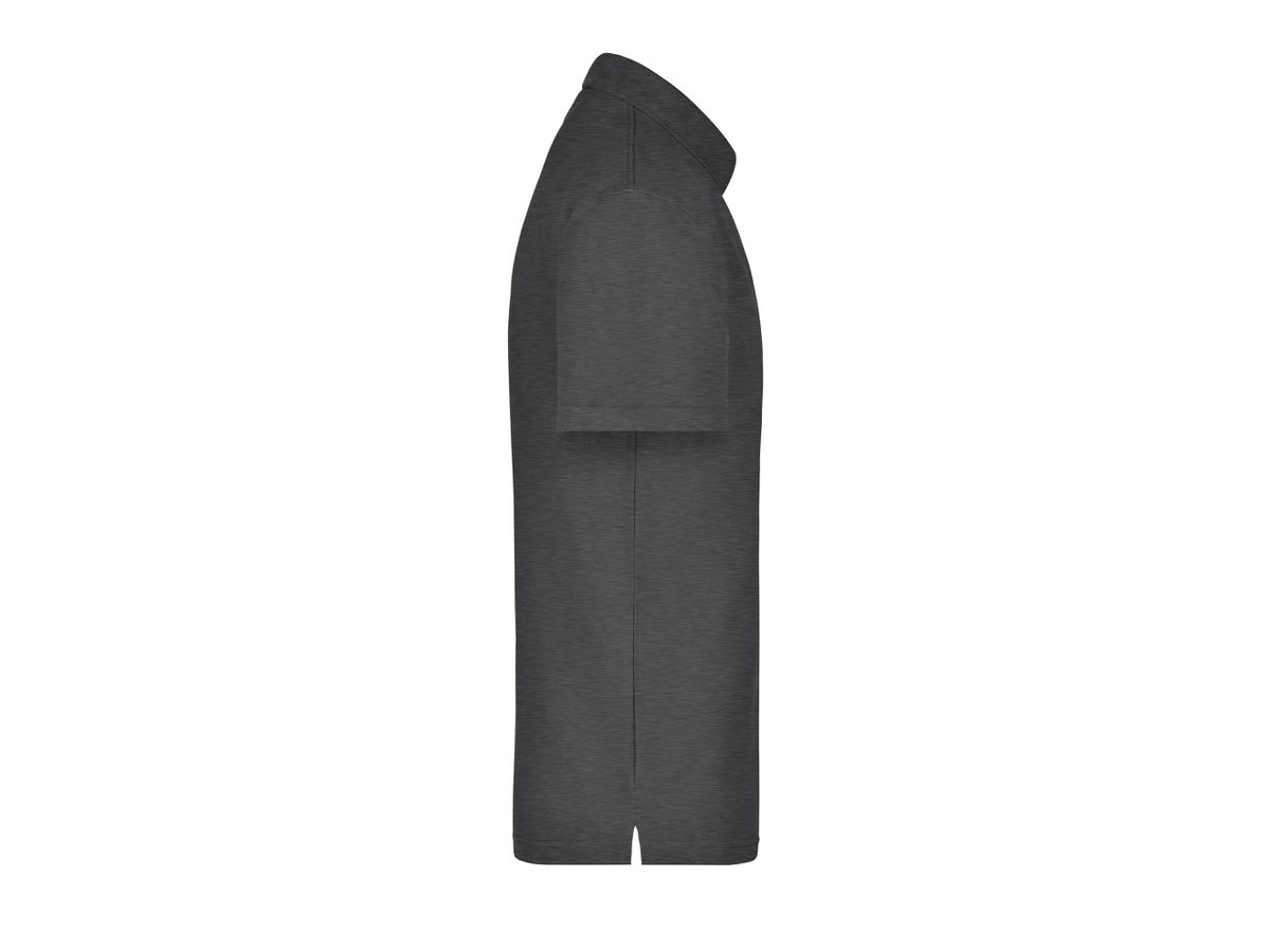 JN Polo-Piqué Pocket JN026 60%BW/40%PES, anthracite-melange, Gr. L