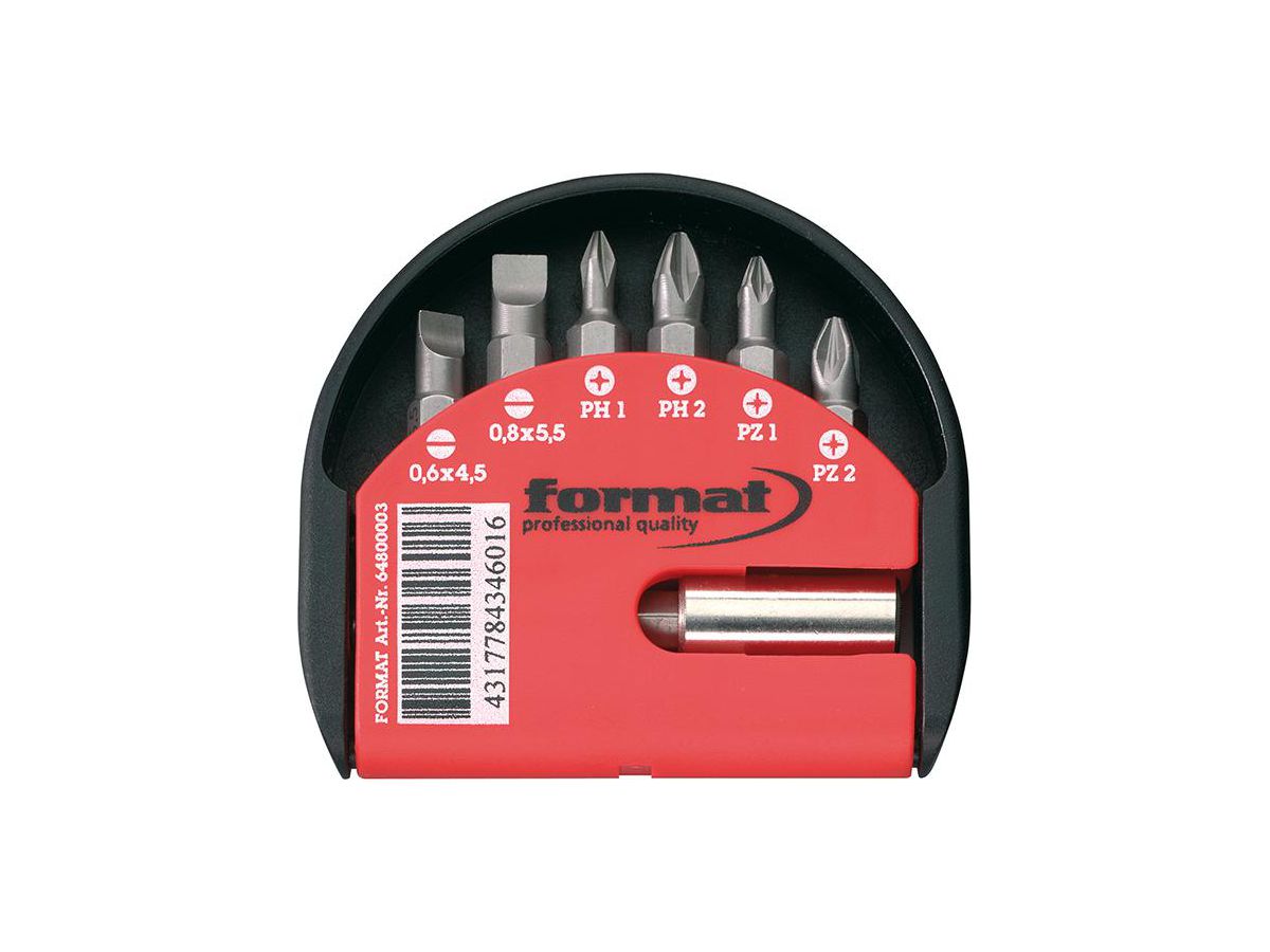 FORMAT Bit-Sortiment 7-teilig Klapphalter