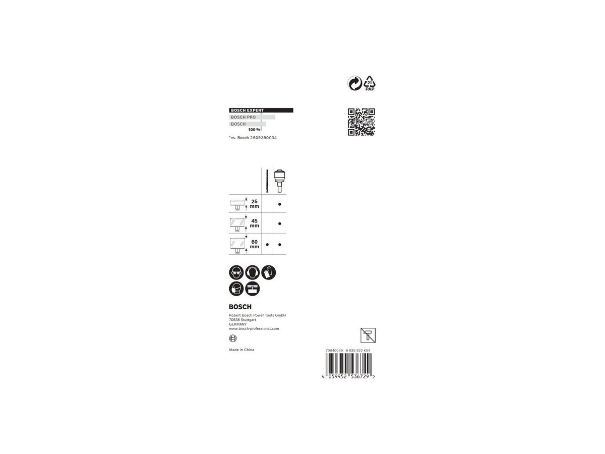 BOSCH PC Plus Adapter HEX 11, Bohr 8.5x105 EXP