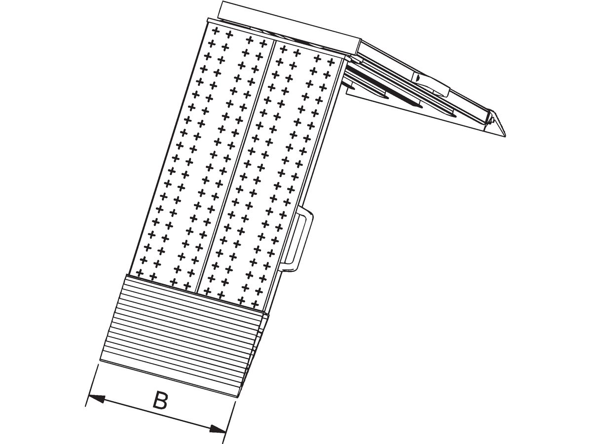 Verladeschiene Alu 200Kp L2500xB400mm o.Rand