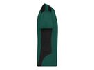 JN Men`s Workwear T-Shirt JN1824 dark-green/black Gr. S