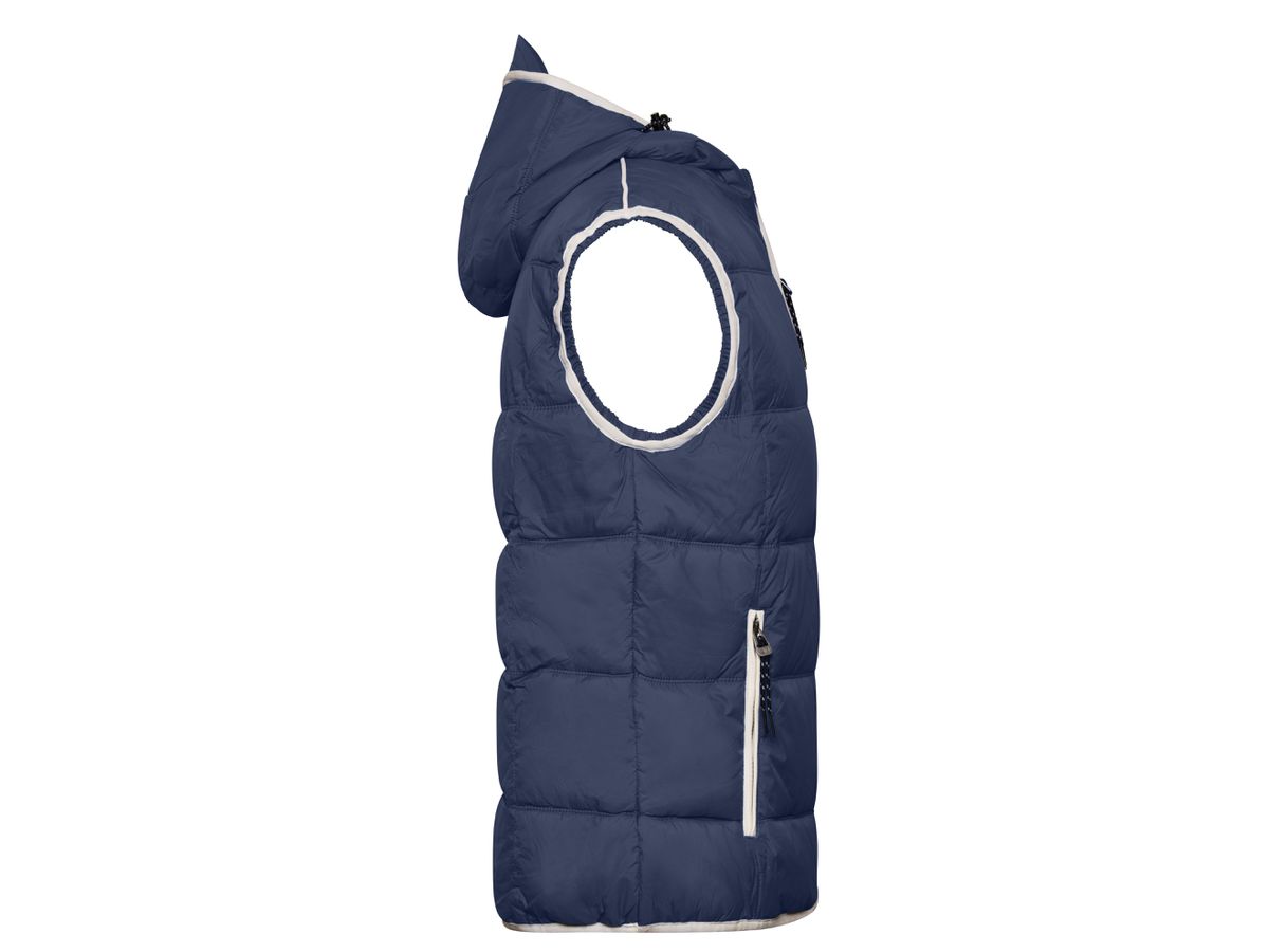 JN Mens Maritime Vest JN1076 100%PA, navy/white, Größe S