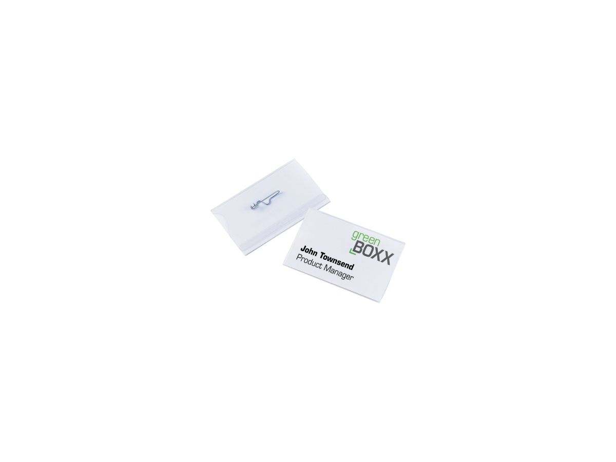 DURABLE Namensschild 800419 90x54mm Kunststoff tr 50 St./Pack.