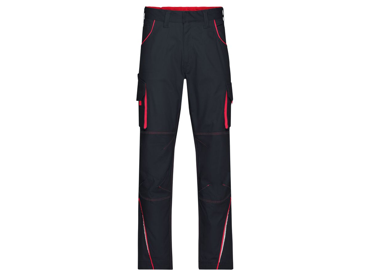 JN847 Workwear Pants-Level 2 carbon/red Gr. 52