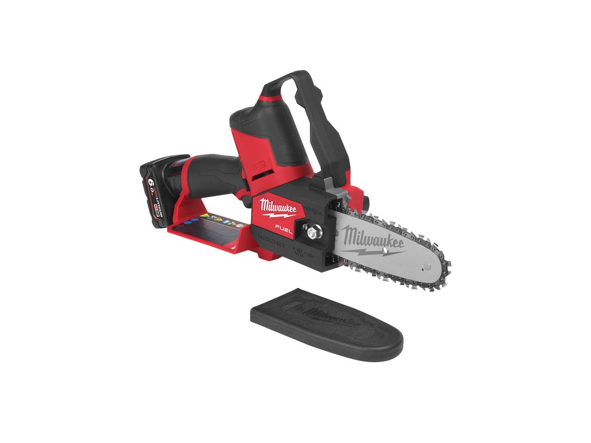 MILWAUKEE Akku-Astsäge FUEL M12FHS-602X, 2x6Ah, Ladegerät, HD Box