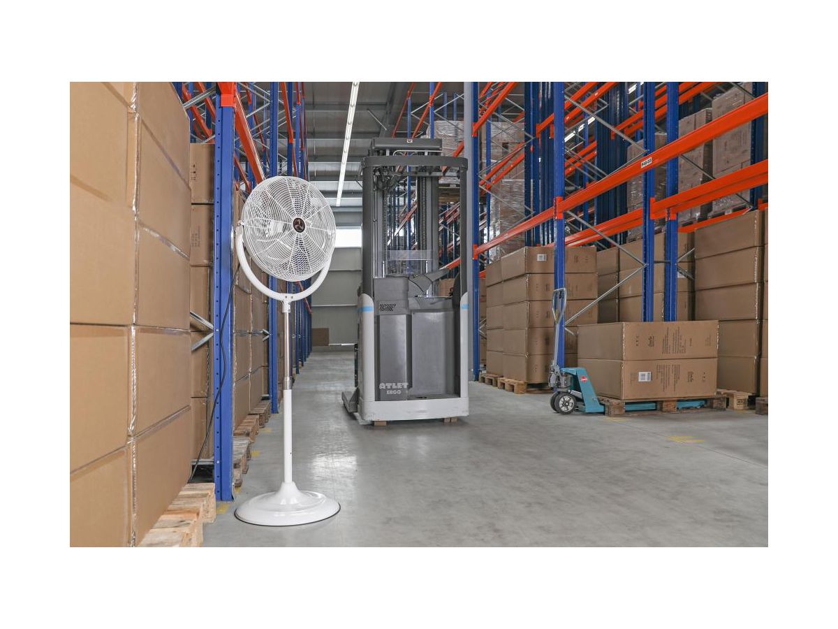 Standventilator Luftmenge 10700m³/h Ip54 H1215-1500Xd495mm