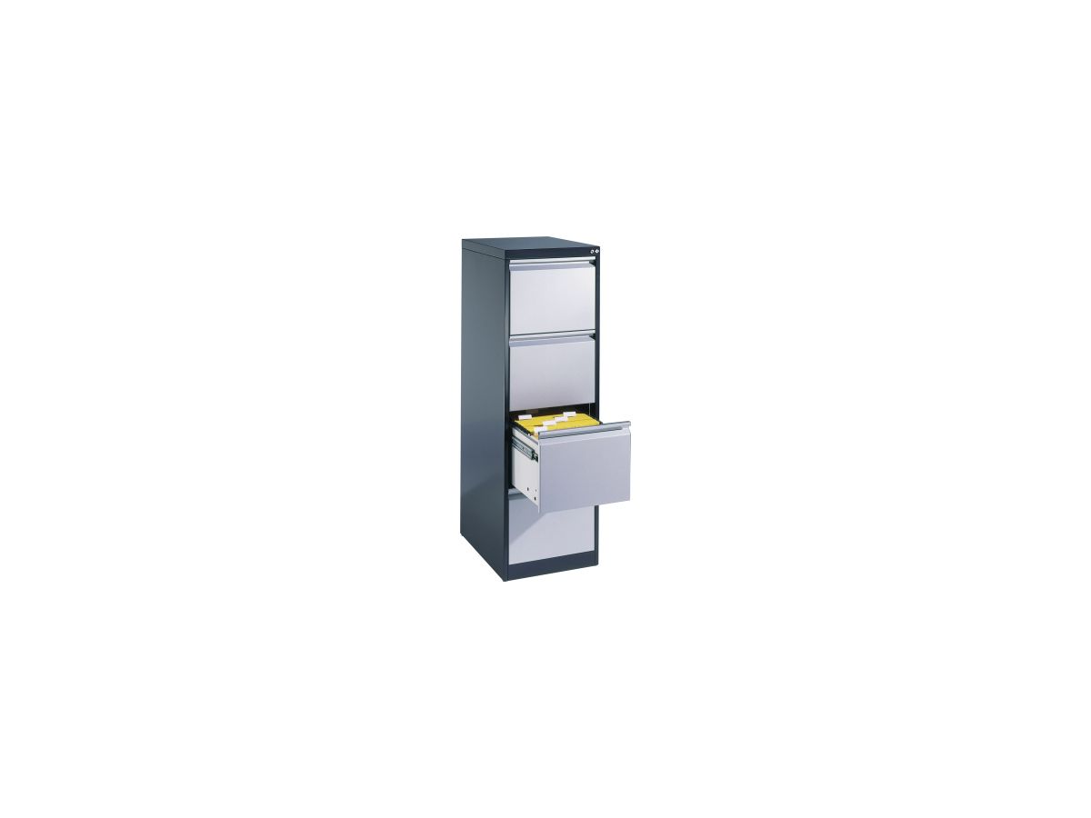 C+P Hängeregistraturschrank Acurado 12434311S10006 A4 4Schübe sgr/lgr