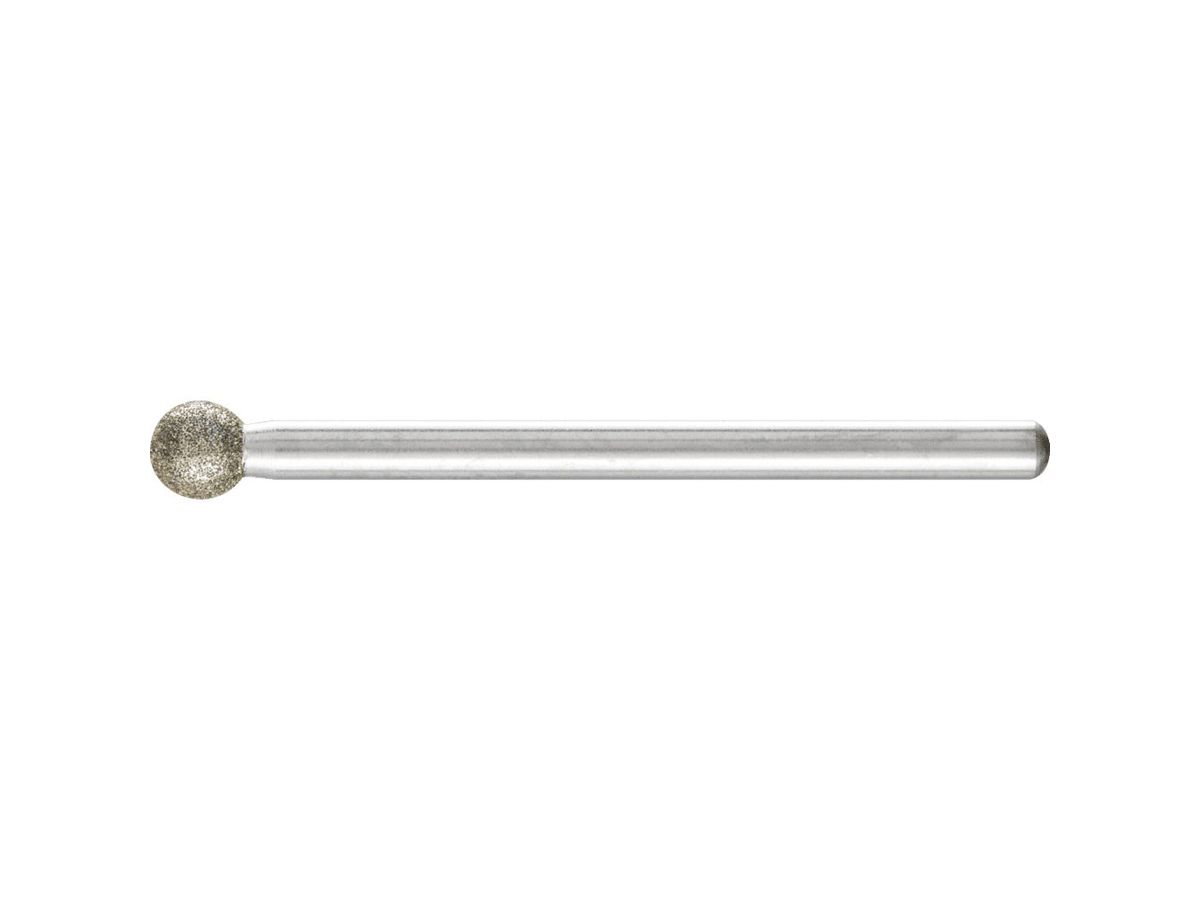 Diamant-Schleifstift Kugelf. 5x 3 mm D126 Pferd