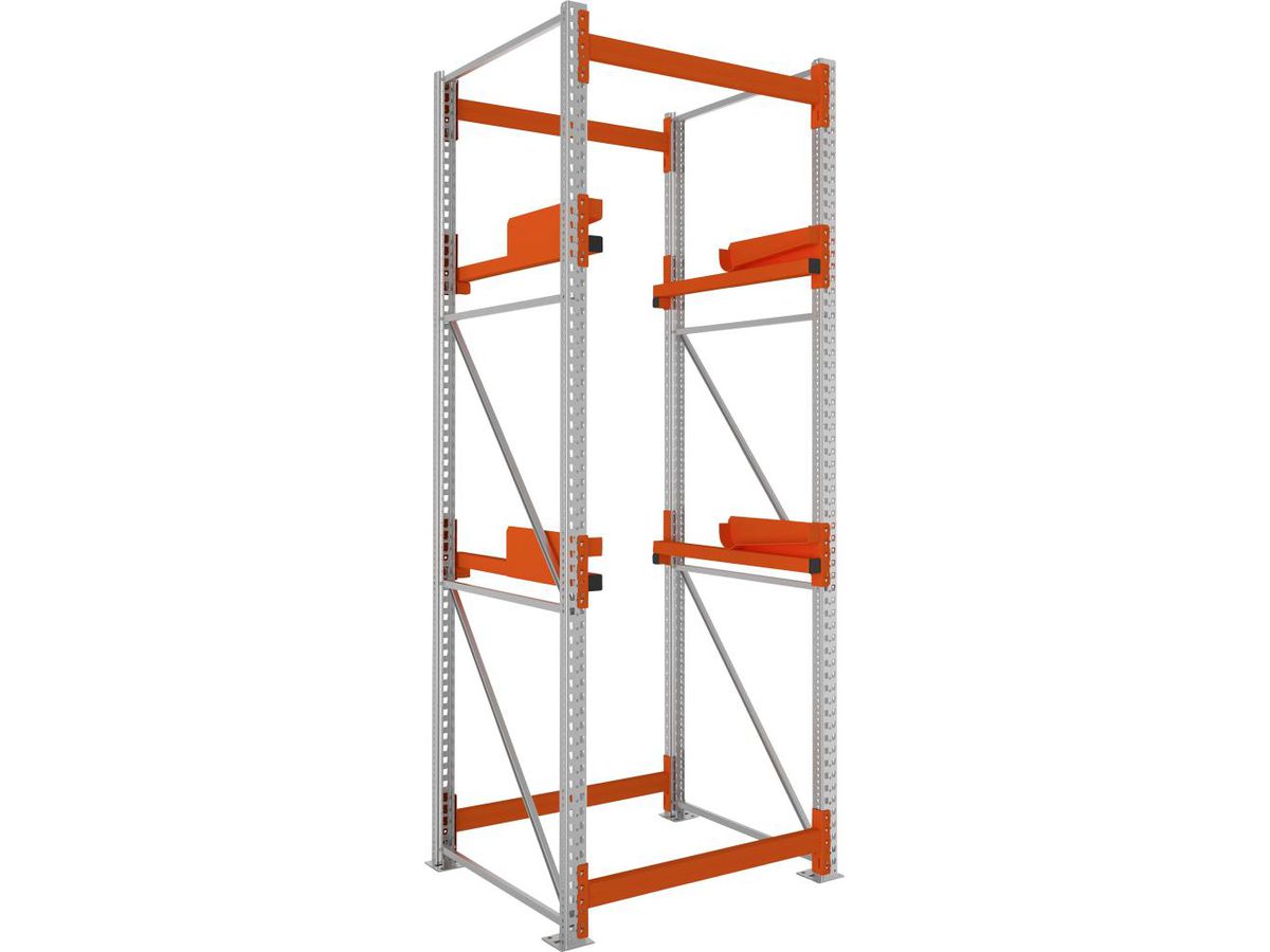 META Kabeltrommelregal Feldlast 4000kg Grundfeld Verzinkt B1100Xt1100Xh3300 mm