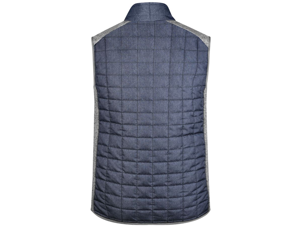 JN Men's Knitted Hybrid Vest JN740 light-melange/anthracite-melange Gr. M