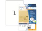 HERMA Transparente Etiketten 47375 matt 210x297mm (VE=25St.)