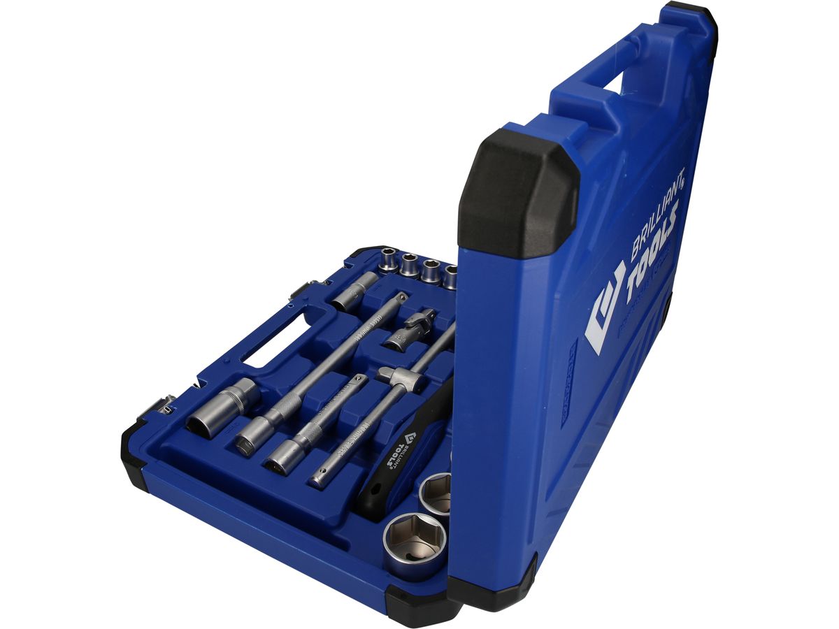BRILLIANT TOOLS 1/2" Steckschlüssel- Satz, 25-tlg.