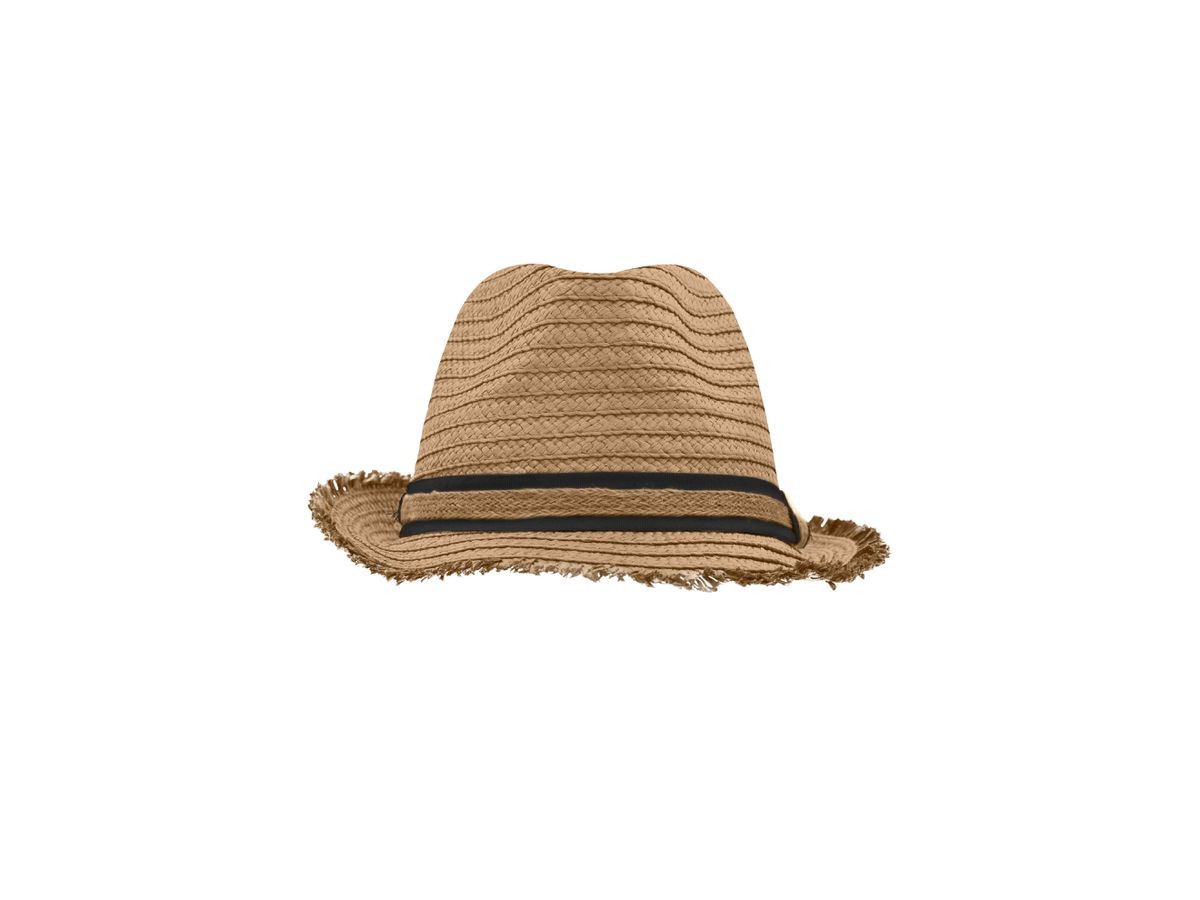 mb Trendy Summer Hat MB6703 caramel/black, Größe L/XL