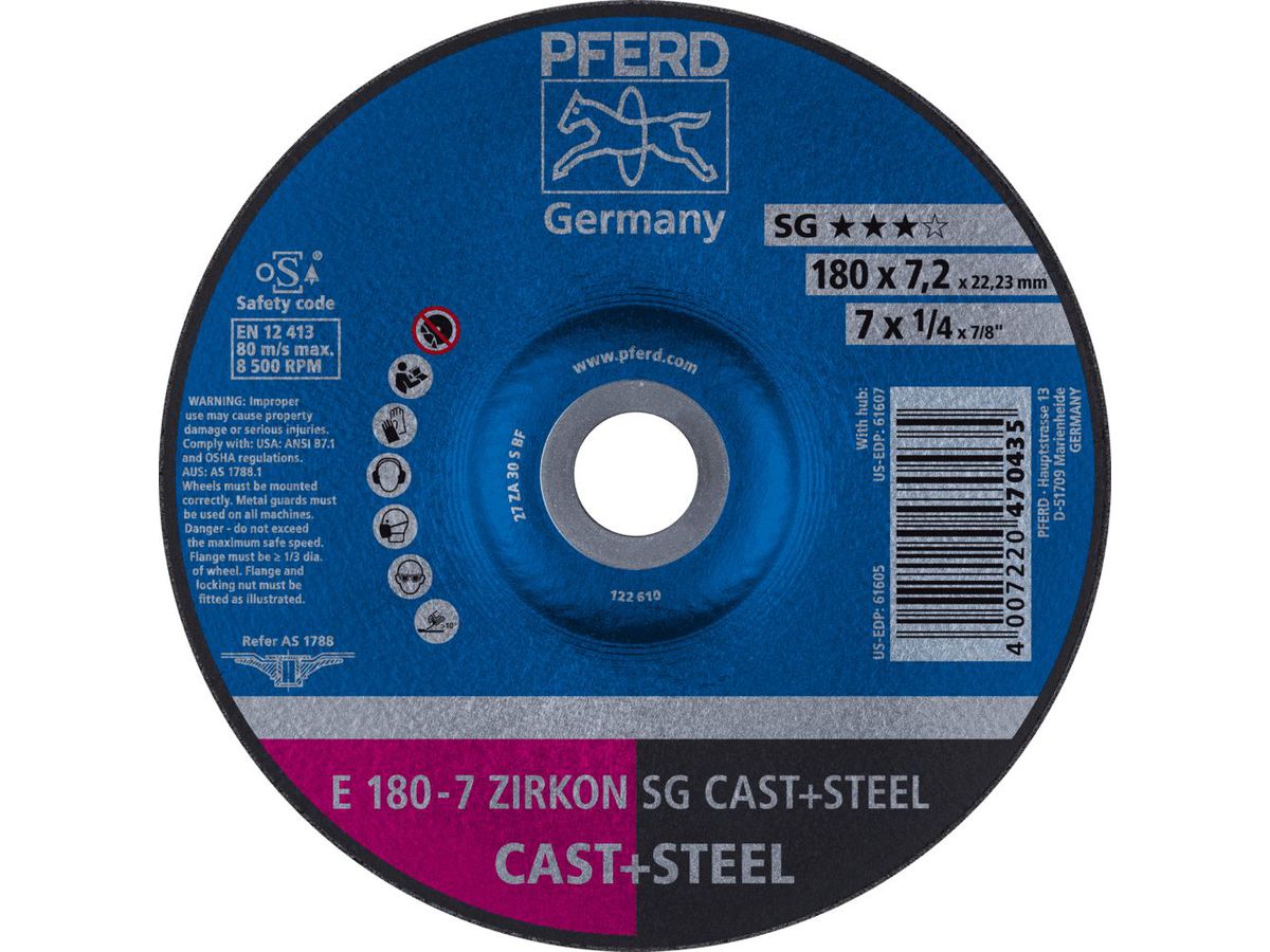 PFERD Schruppscheiben E 178-7ZA 30 S SG