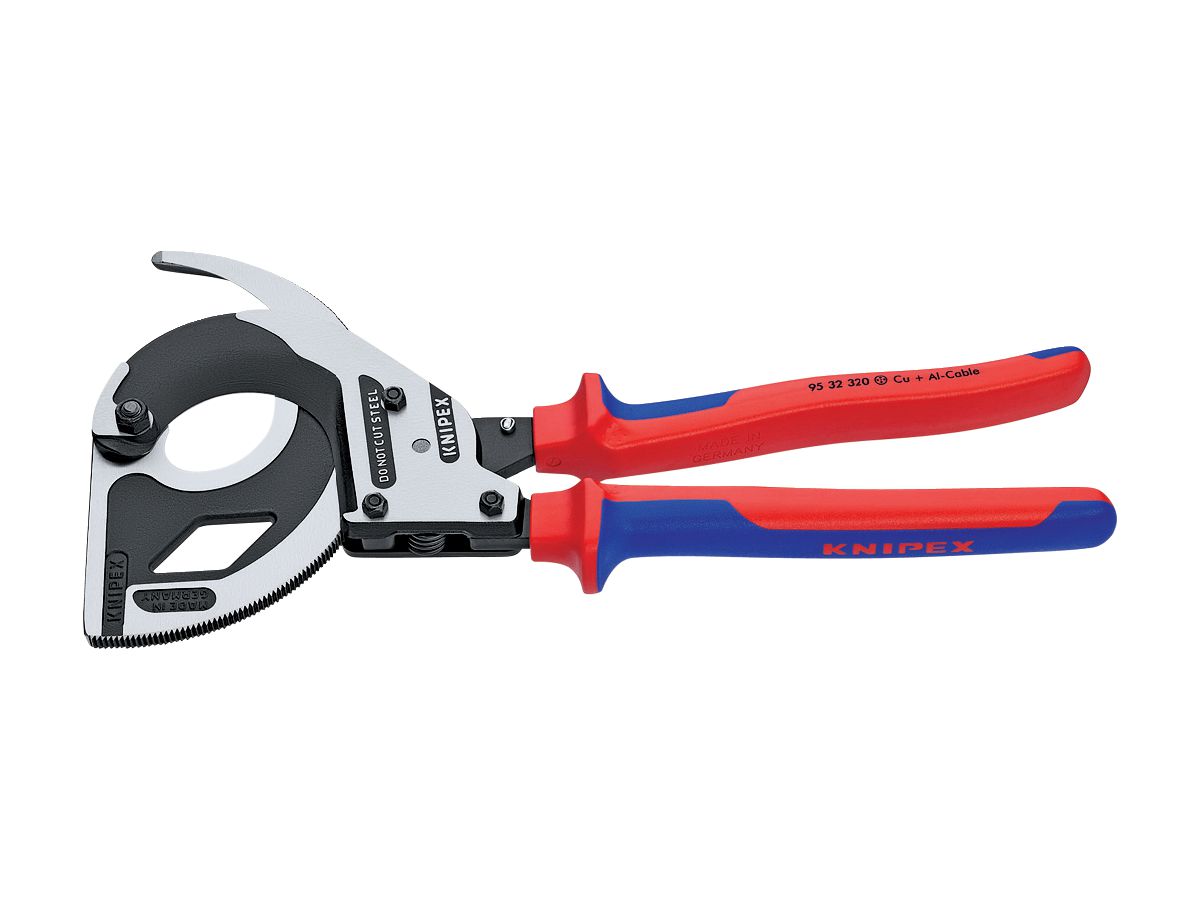 Cable cutter ratchet 320mm burn. 2C Knipex