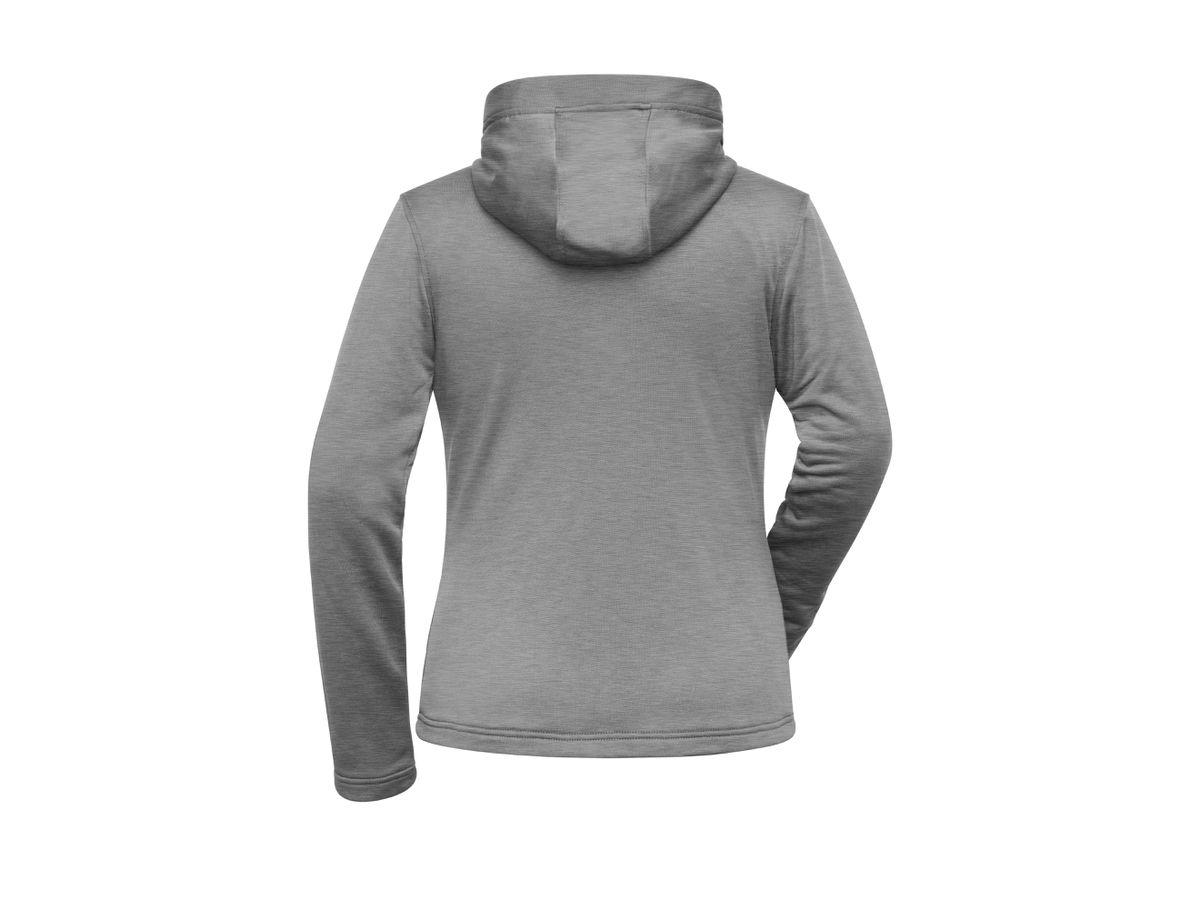 JN Ladies' Sports Zip Hoody JN531 light-melange, Größe XL