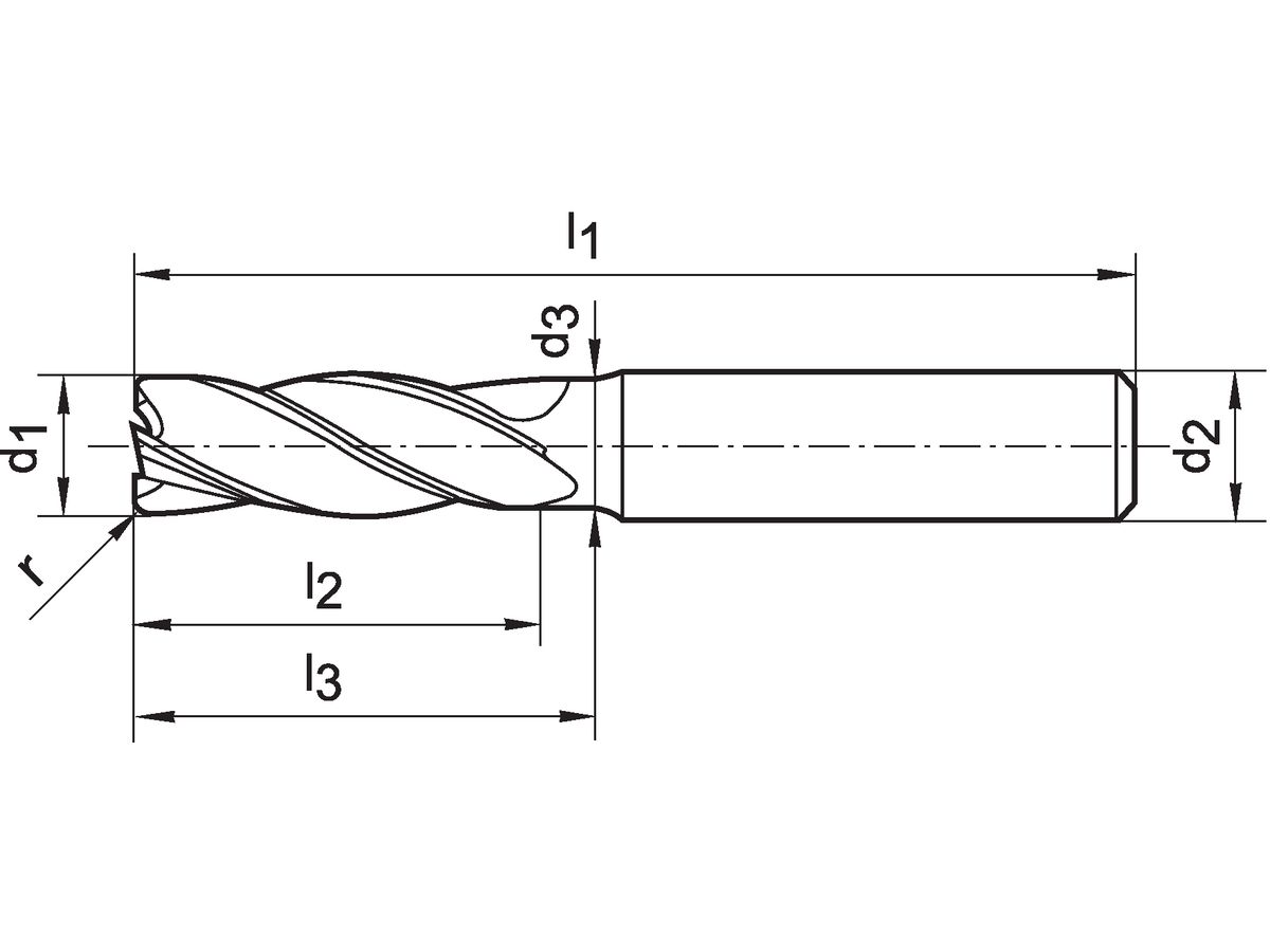 Schaftfräser 6527L VHM