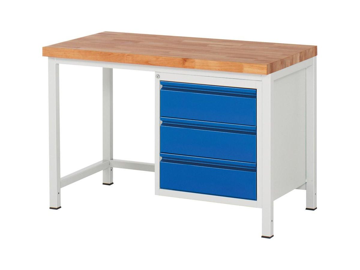 Werkbank BASIC 8157 B1250xT700xH840-1040mm