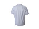 JN Mens Active Polo JN576 100%PES, white, Größe L