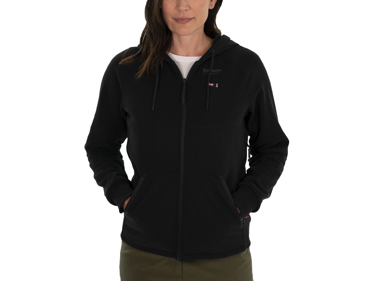 MILWAUKEE Akku-Thermo-Kapuzenpullover Damen M12HHLBL1-0, schwarz L