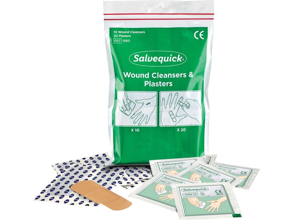 Wundreiniger 10 Stck. und Pflaster 20 Stck.