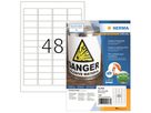 HERMA Etikett Outdoor 9536 45,7x21,2mm weiß 1.920 St./Pack.