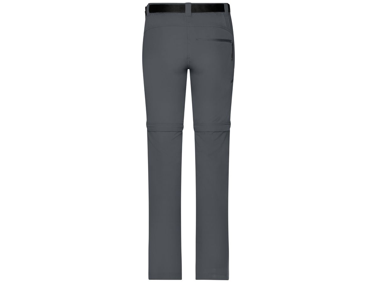 JN Ladies' Zip-Off Trekking Pants JN1201 carbon, Größe XS