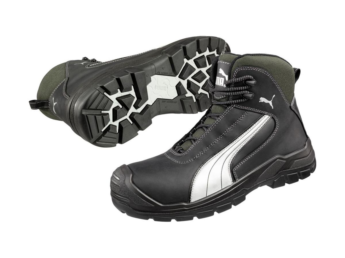 PUMA Sicherheits-Stiefel CASCADES MID S3 schwarz/grau, 630210