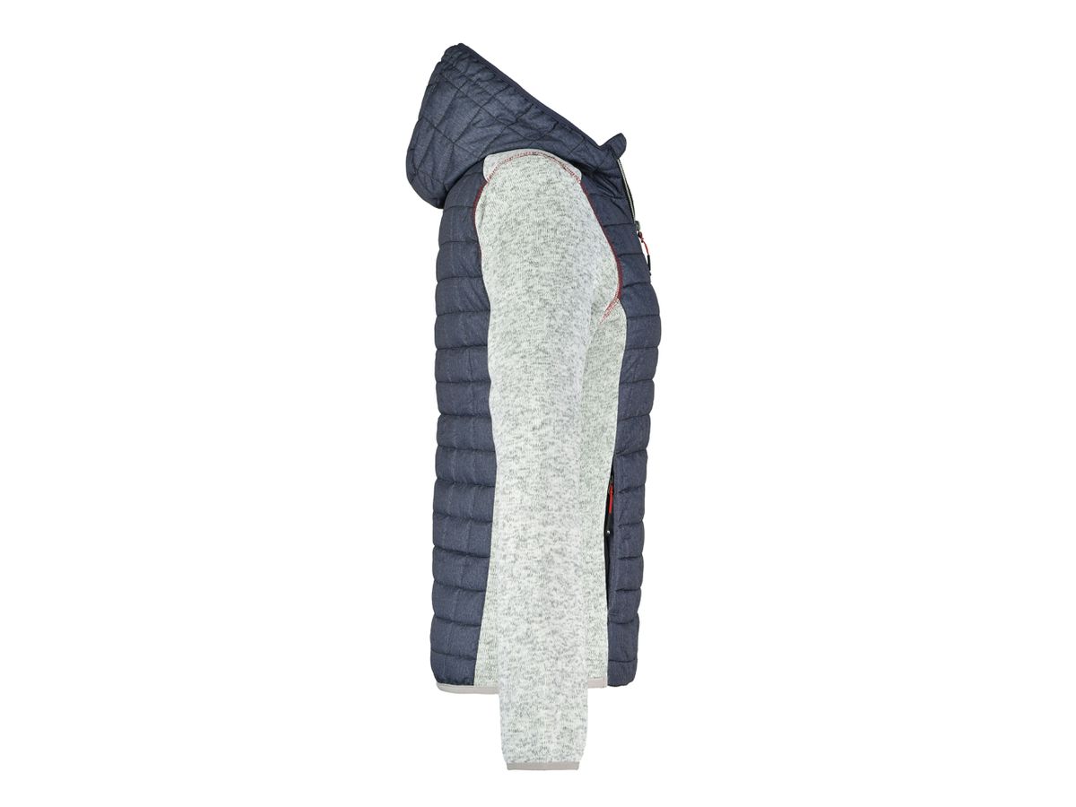Ladies' Knitted Hybrid Jacket JN771 Fb. light-/anthracite-melange, Gr. S