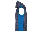 JN Men's Knitted Hybrid Vest JN768 royal-mel./anthr.-mel., Größe M