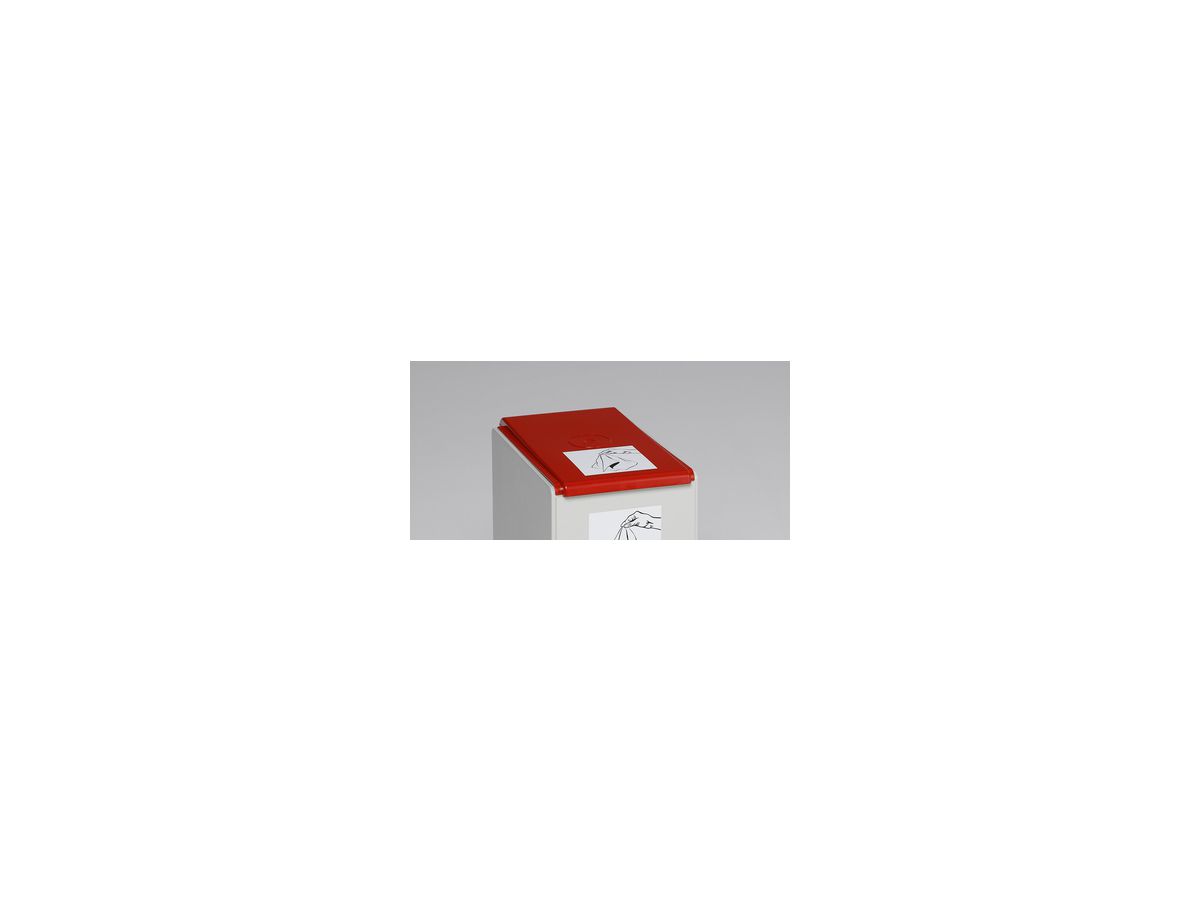 Deckel rot für Kunststoffcontainer 40 l