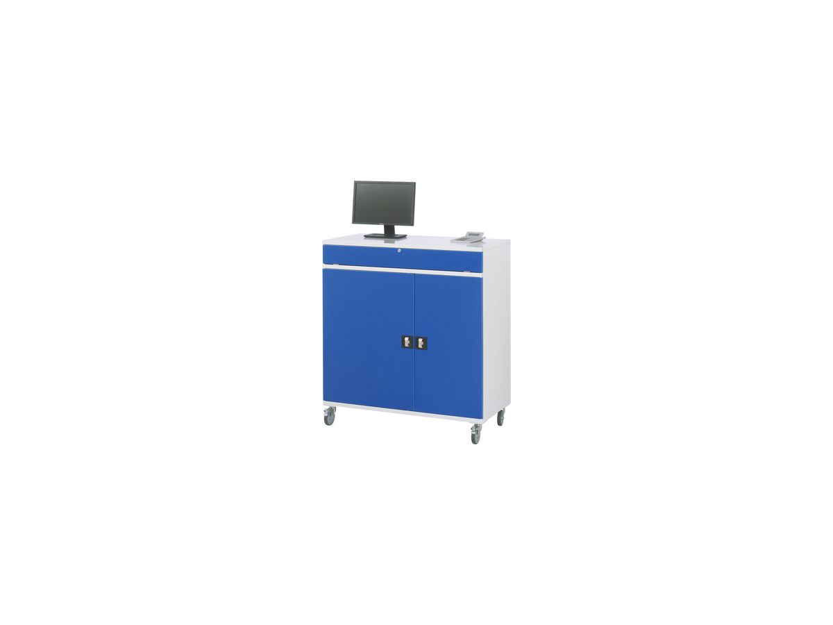 Mobile computer cabinet 1100x520x1185- 7035/5010