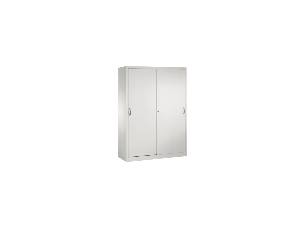 C+P Schiebetürenschrank 1950x1600x400mm, 7035, 8 Böden