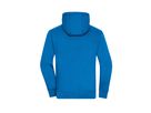 JN Mens Lifestyle Zip-Hoody JN963 80%BW/20%PES, cobalt/grey-heather, Gr XL