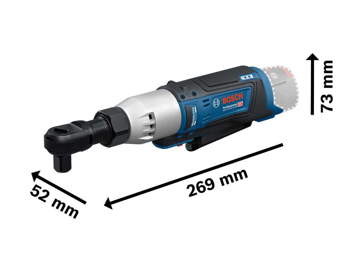 BOSCH Akku-Ratsche GRC 12v-60 1/2 SN solo, im Karton