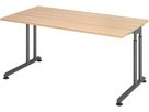 Schreibtisch C-Fuß 1600x800 mm Eiche