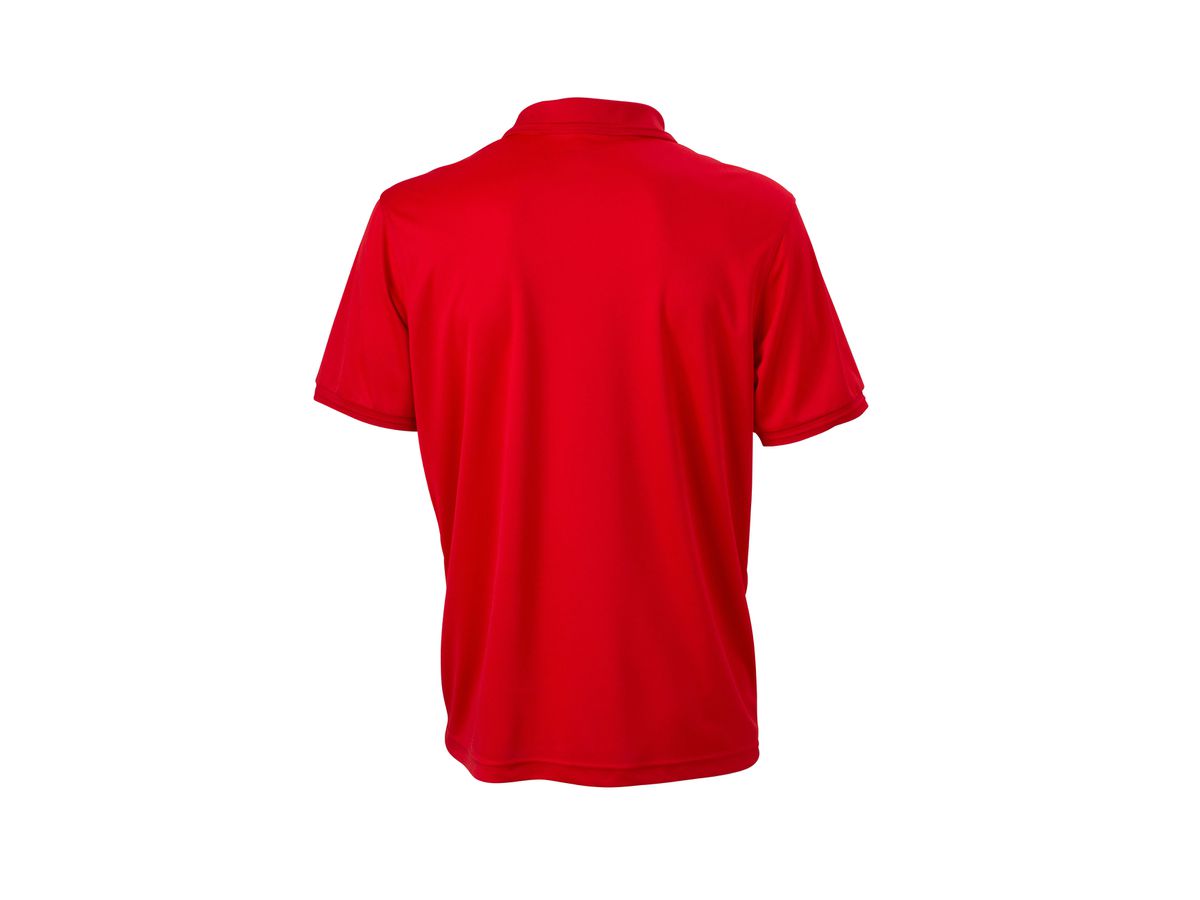 JN Mens Active Polo JN576 100%PES, red, Größe L