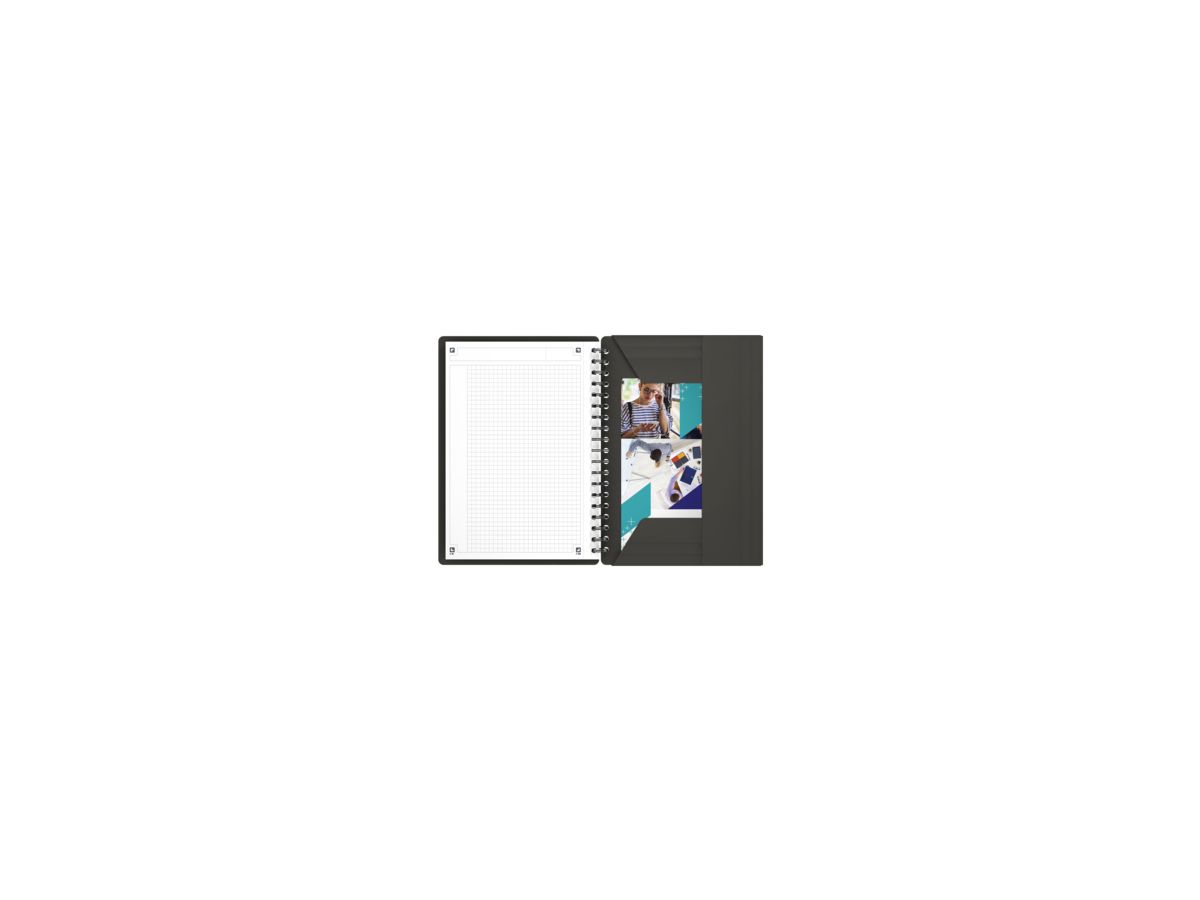 Oxford Meetingbook International 400086497 B5 L28 kariert 90gm bl