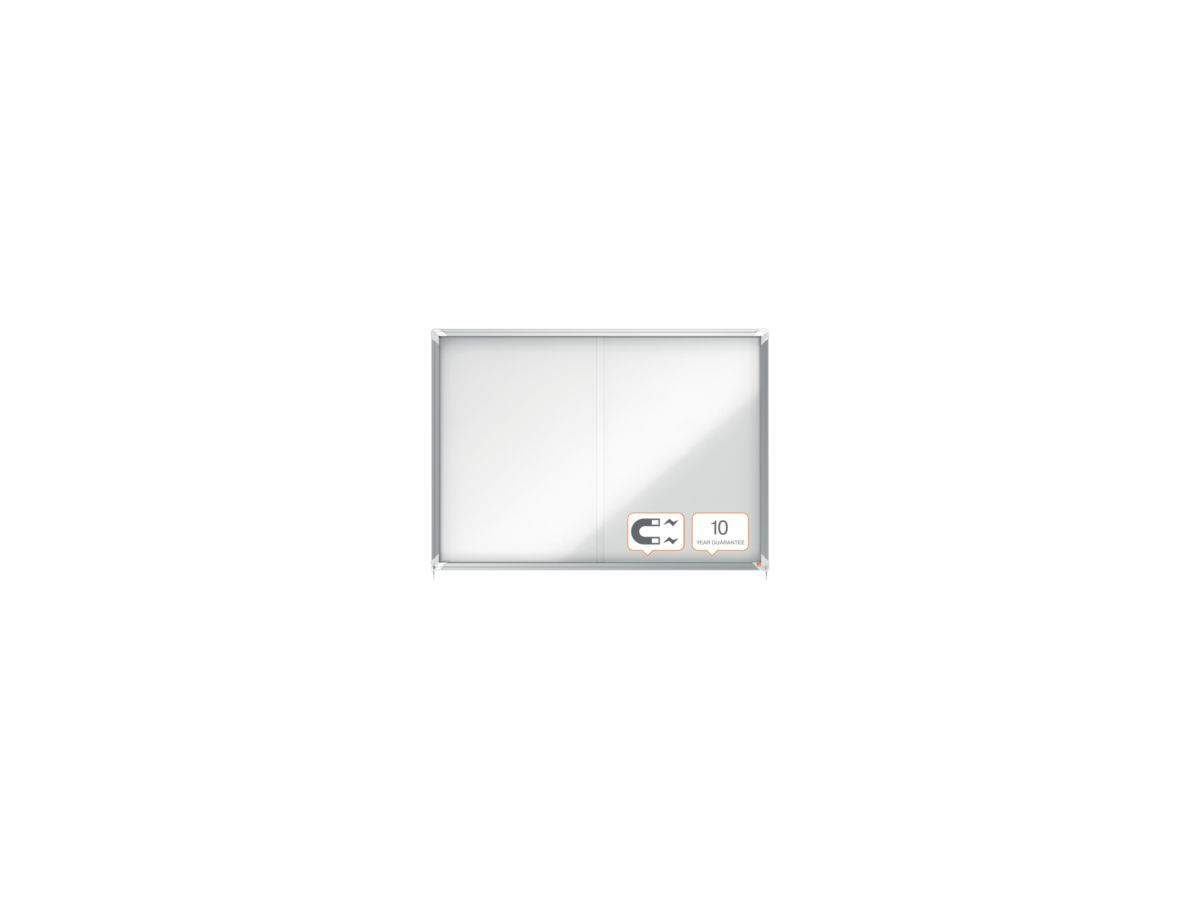 Nobo Schaukasten 1902571 141,2x100x5,4cm 18xDIN A4 silber