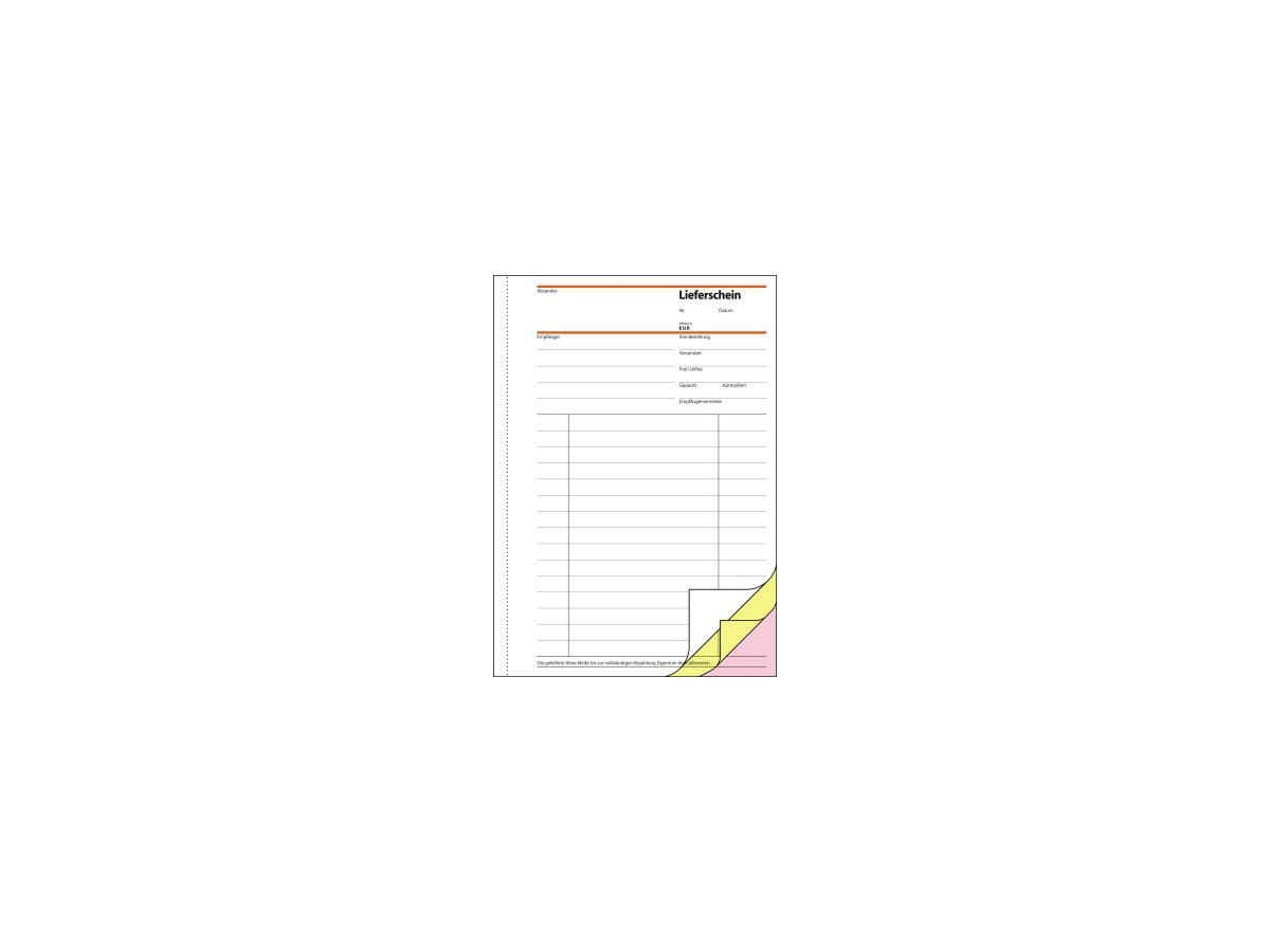 Sigel Lieferschein SD012 DIN A5 selbstdurchschreibend 3x40Blatt