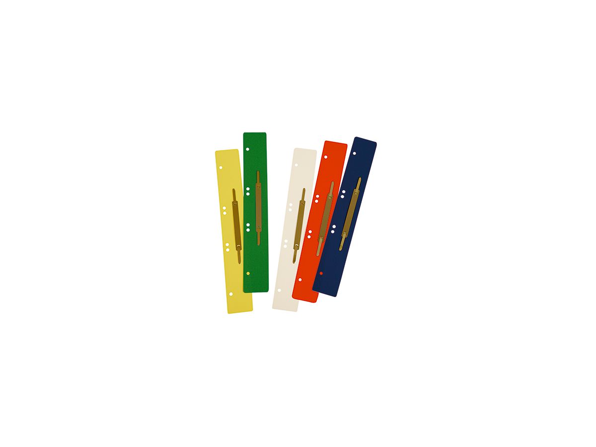 Soennecken Heftstreifen 3162 lang Metalldeckl. farbig 125 St./Pack.
