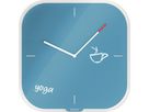 Leitz Wanduhr Cosy 90170061 Glas 30x30cm blau
