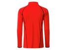 JN Men's Sports Shirt Longsleeve JN498 bright-orange/black, Größe L