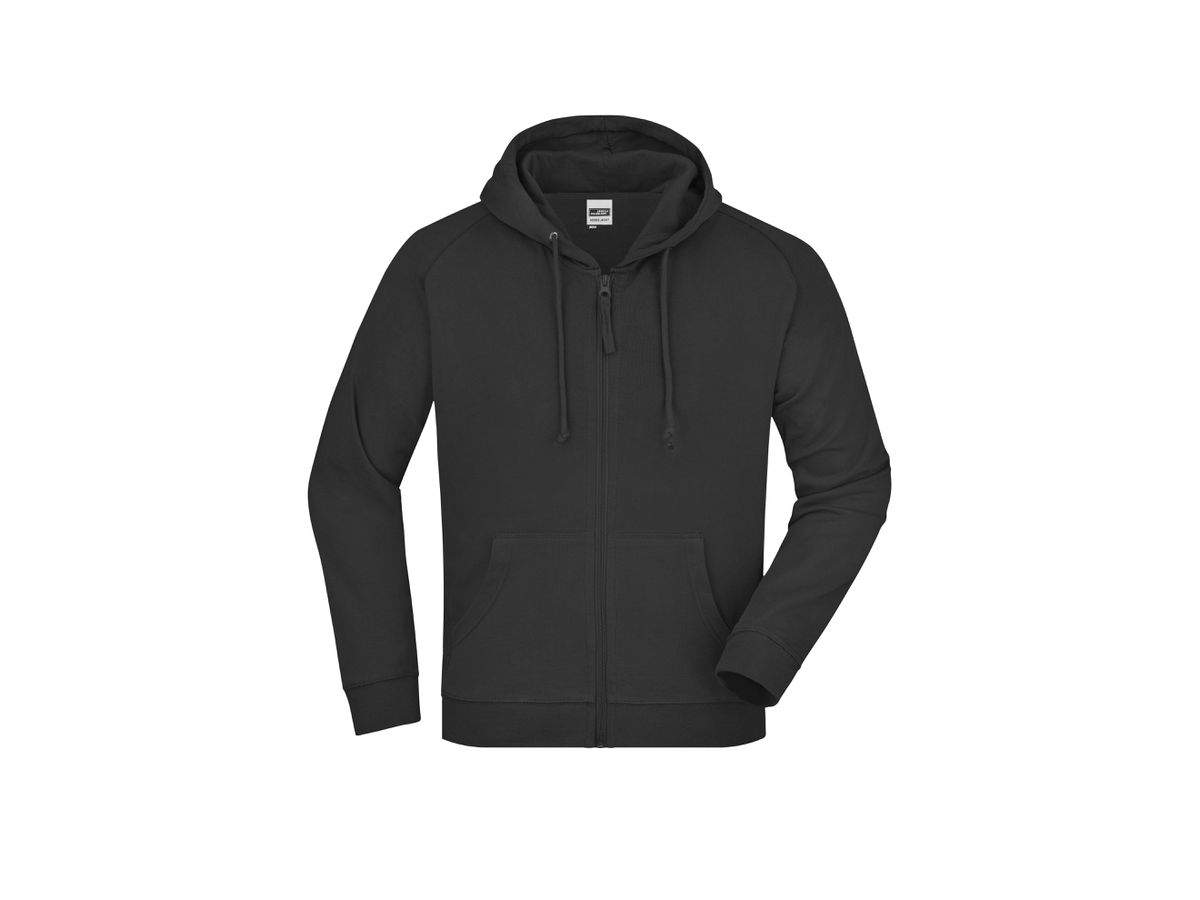 JN Hooded Jacket JN059 100%BW, black, Größe XL