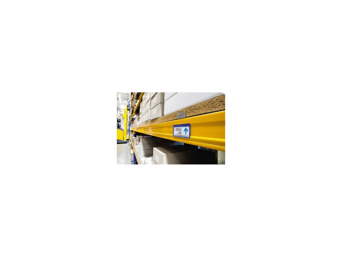 DURABLE Etikettentasche 174107 magnet. 100x38mm d.bl 50 St./Pack.